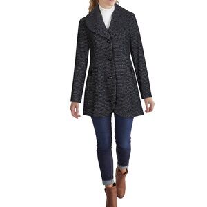 Guess Women's Shawl Collar Skirted Coat Women’s Medium